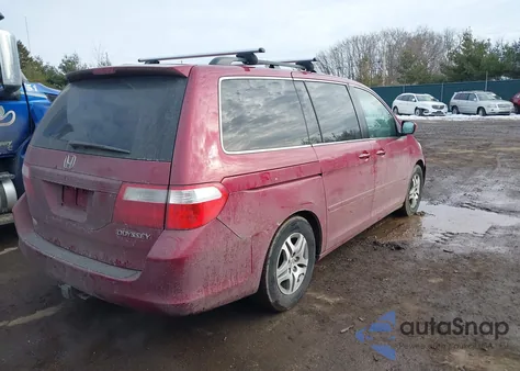 2005 Honda Odyssey Ex-L из США, поврежденный, VIN 5FNRL38715B078569